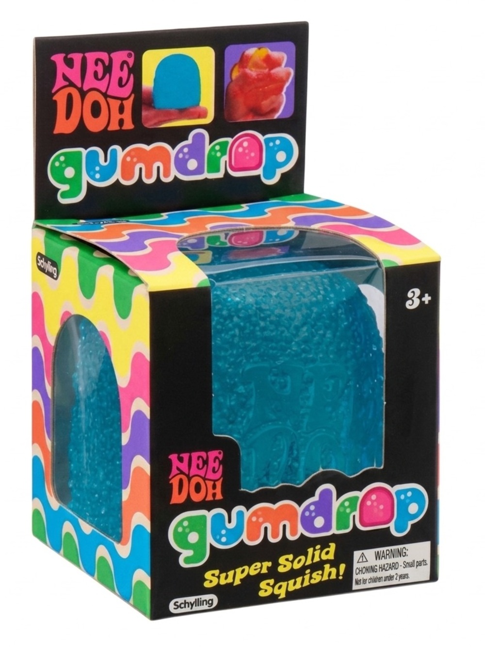 Nee Doh Blue Gumdrop Super Solid Squish - NIB Authentic NEEDOH 💙